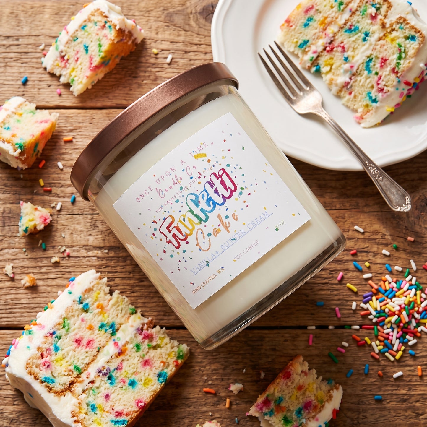 Funfetti Cake, Soy Wax Candle