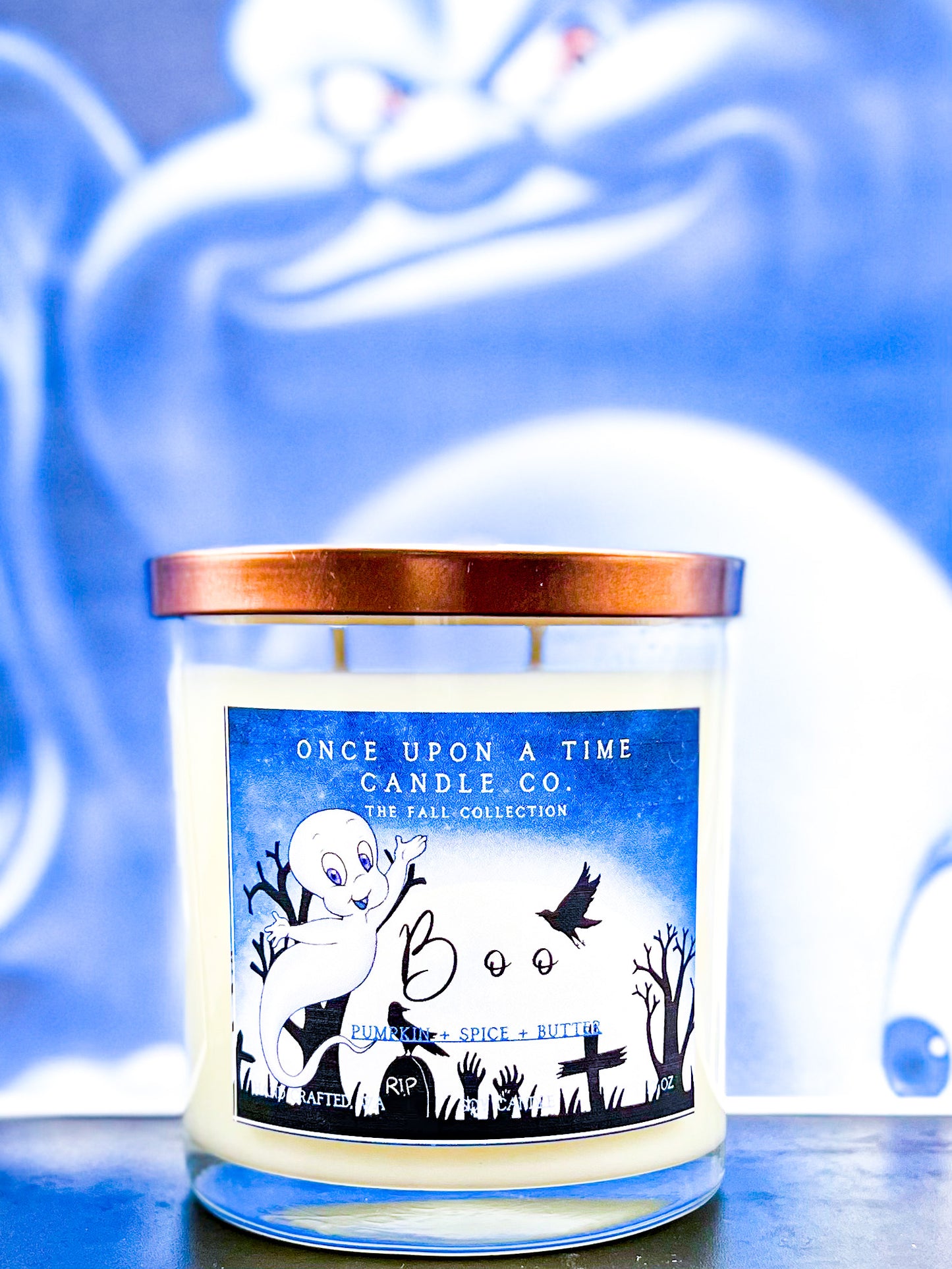 Boo Soy Wax Candle-Pumpkin, Spice and butter