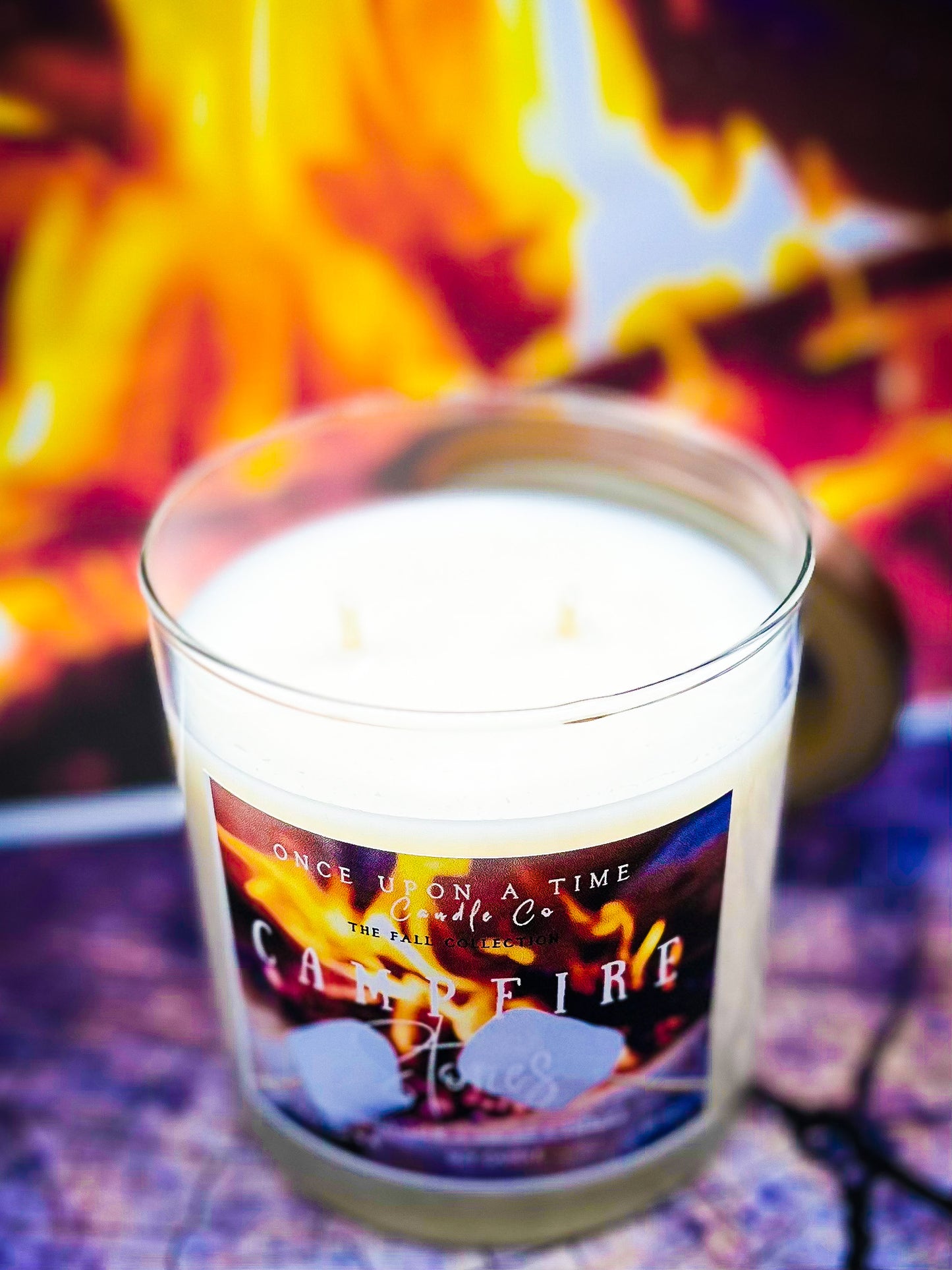 Campfire Stories Soy Wax Candle-Marshmallow, smoke and Embers scented