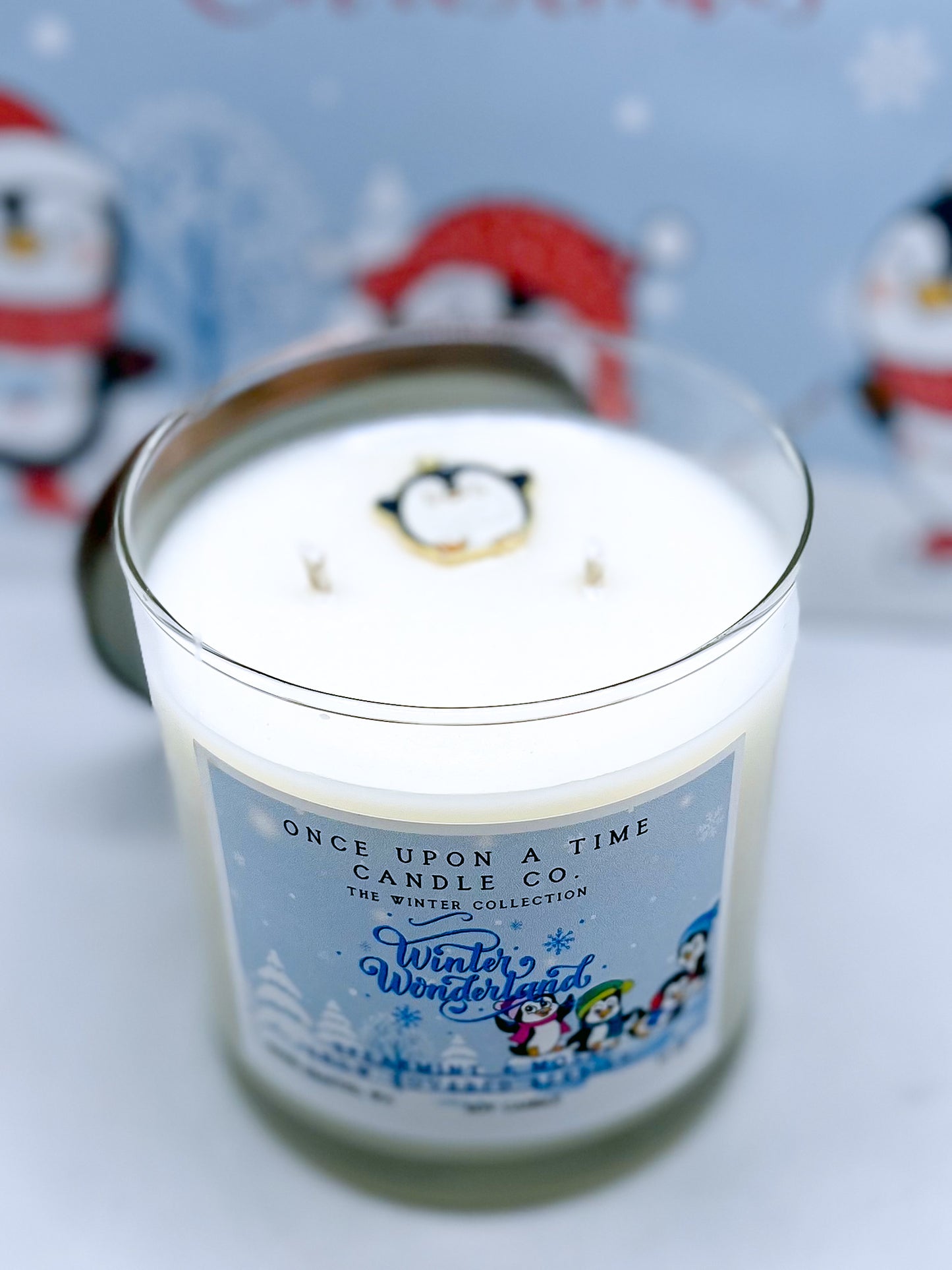 Winter Wonderland Soy Wax Candle--Spearmint & Winter Berries