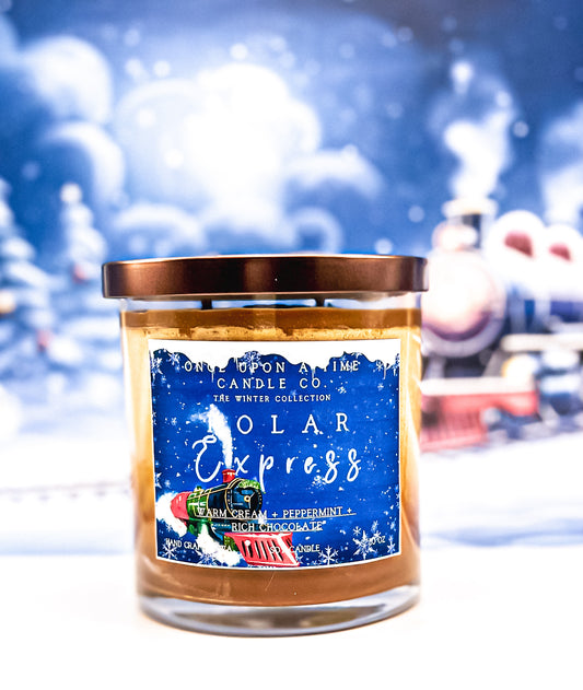 Polar Express Soy Wax Candle-Peppermint Mocha