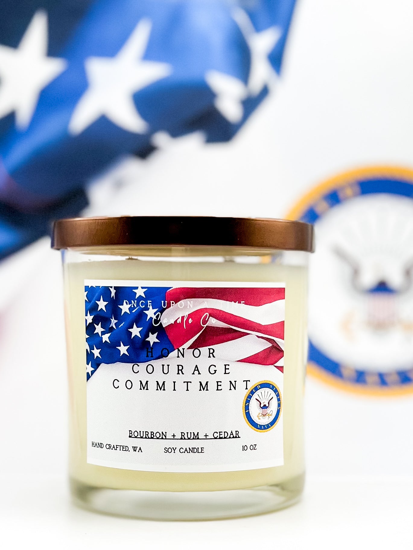 Military Branch Soy Candle-Customizable