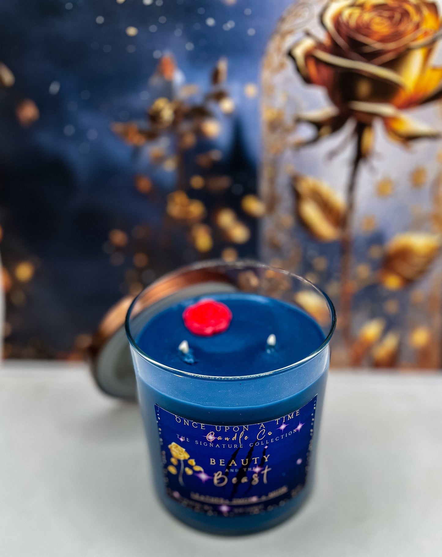 Beauty & the Beast Soy Wax Candle—Leather, Smoke & Musk