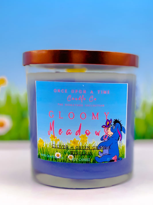 Eeyore—Glooming Meadows—Clover, fresh grass & Wisteria Soy Wax Candle