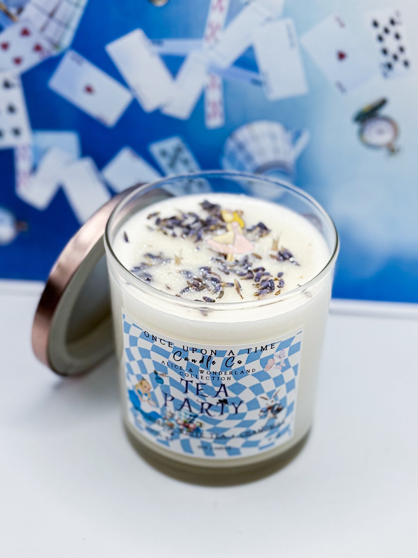 Tea Party Soy Wax Candle-Lavender & Chamomile
