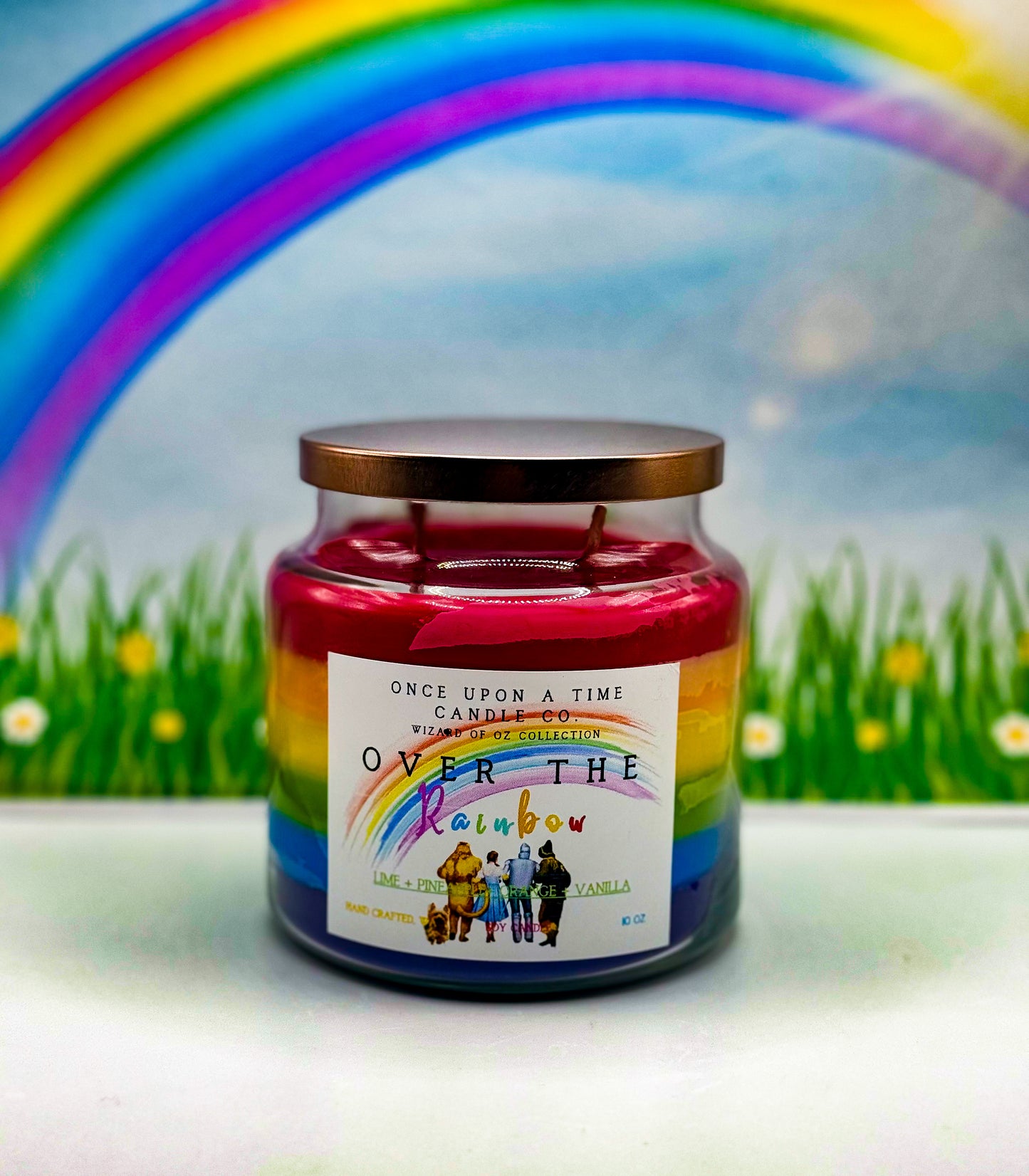 Over the Rainbow, Wizard of Oz Soy Wax Candle-Rainbow Sherbet