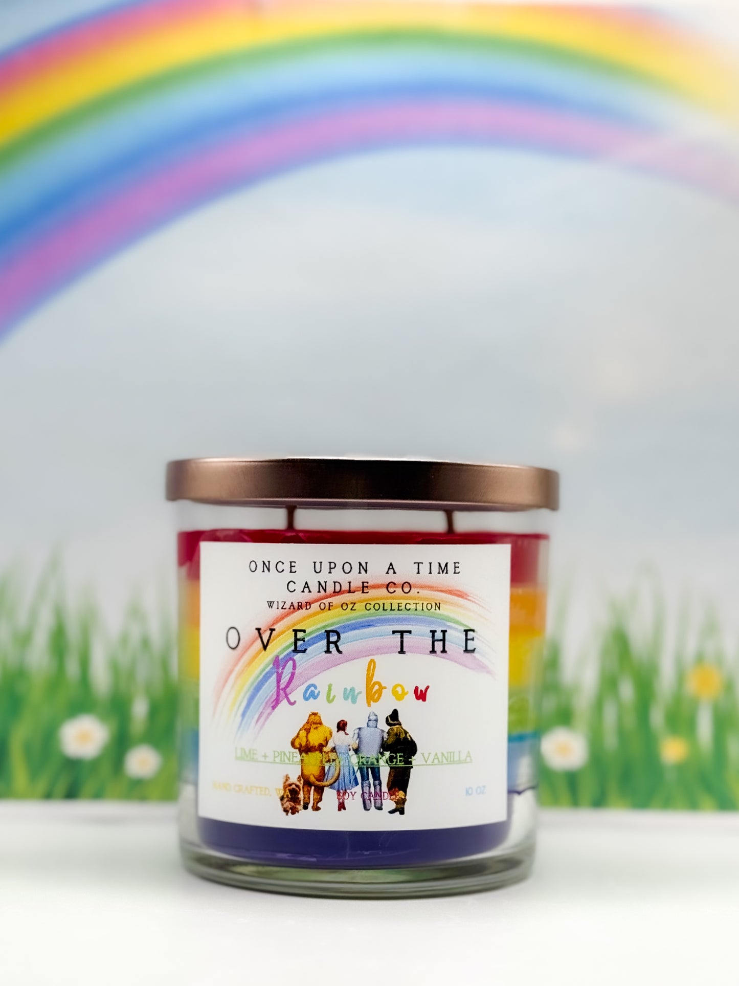 Over the Rainbow, Wizard of Oz Soy Wax Candle-Rainbow Sherbet