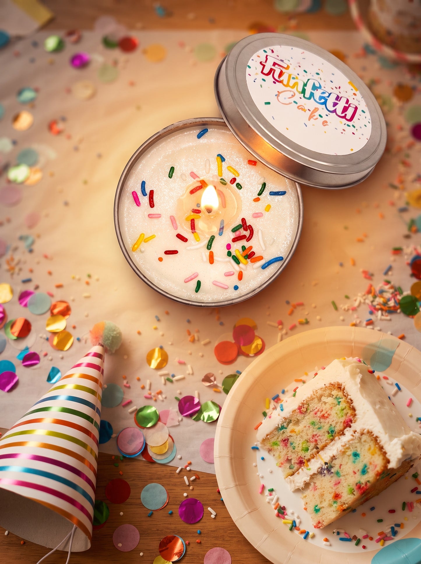 Funfetti Cake, Soy Wax Candle