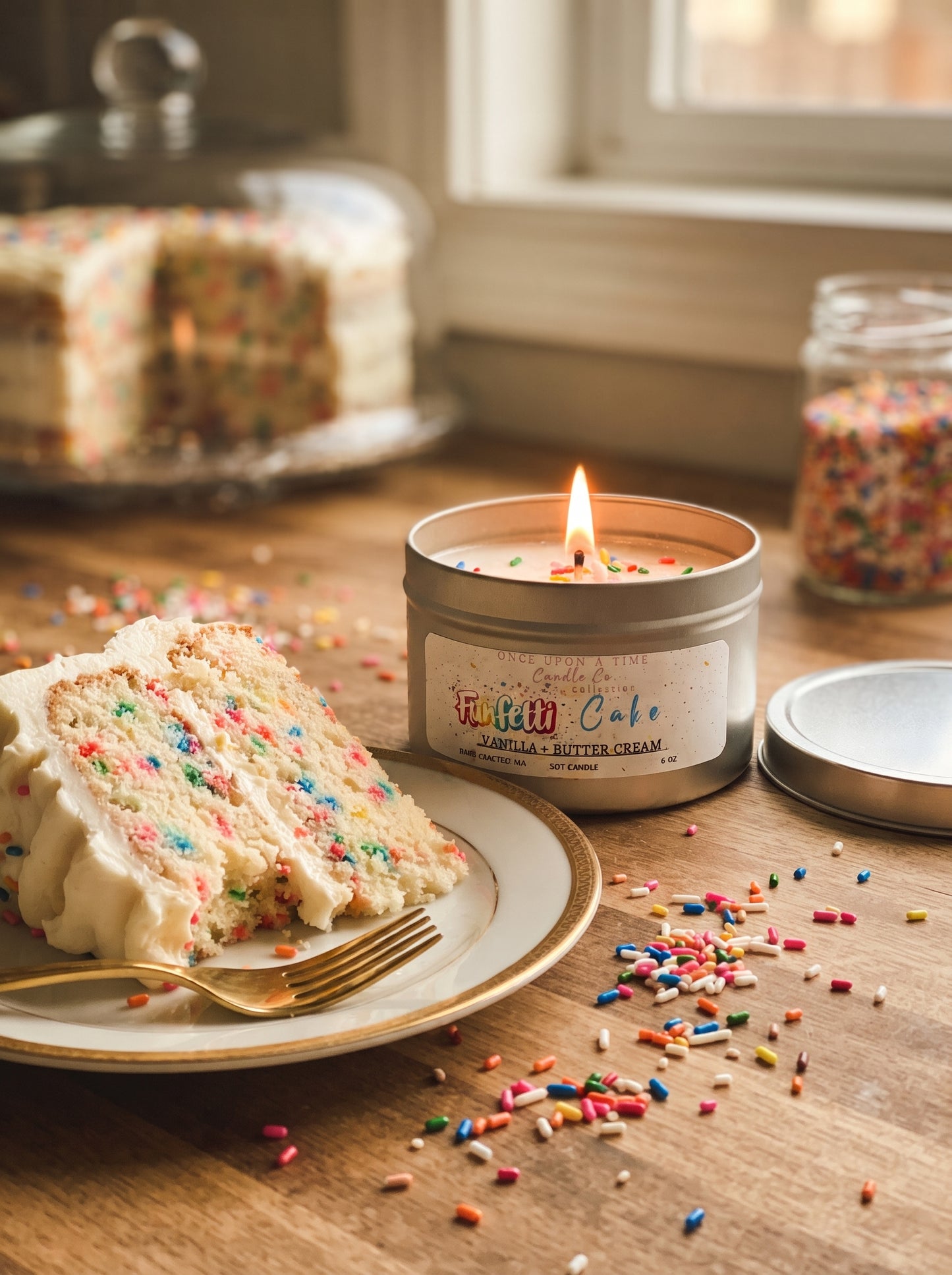 Funfetti Cake, Soy Wax Candle