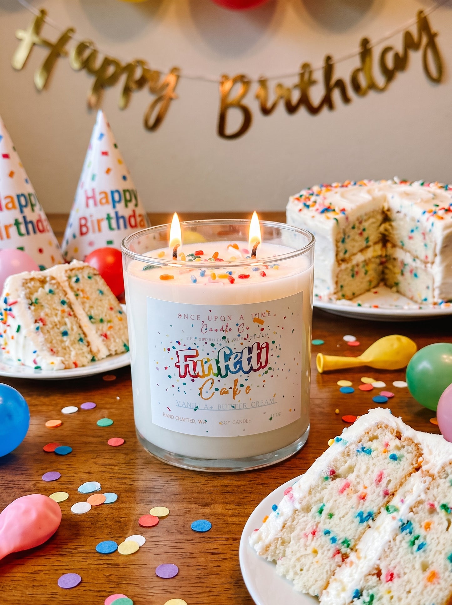 Funfetti Cake, Soy Wax Candle