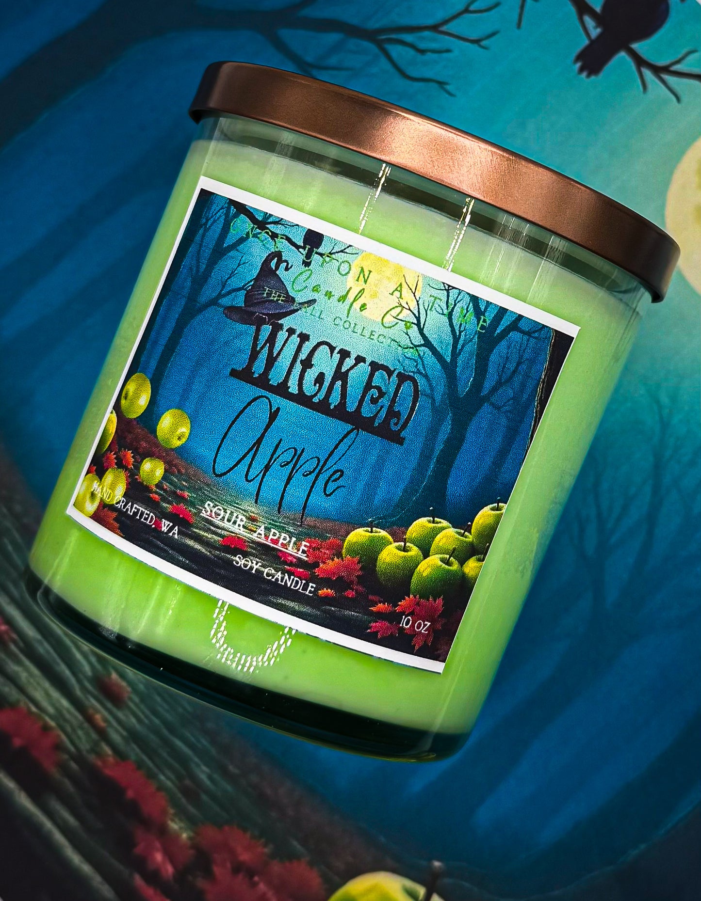 Wicked Apple—Sour Apple Soy Wax Candle—Fall