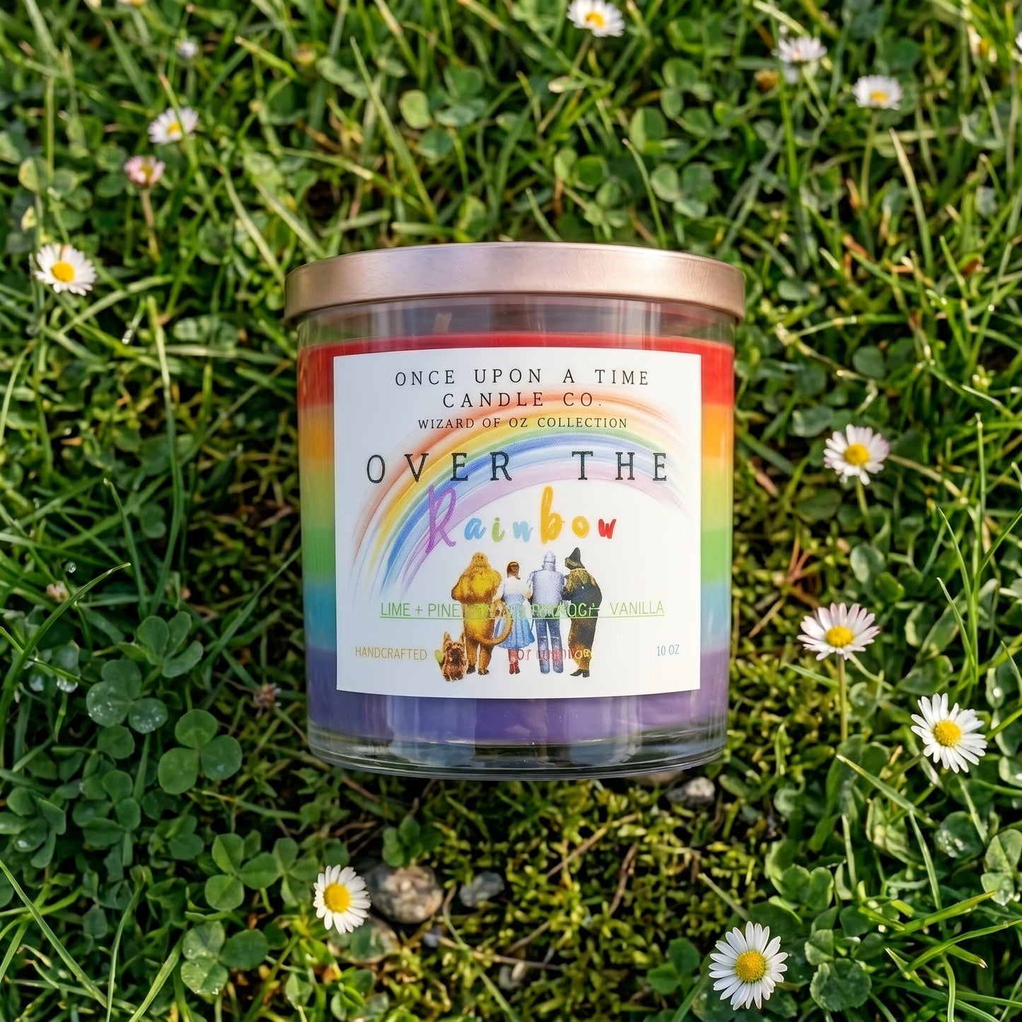 Over the Rainbow, Wizard of Oz Soy Wax Candle-Rainbow Sherbet