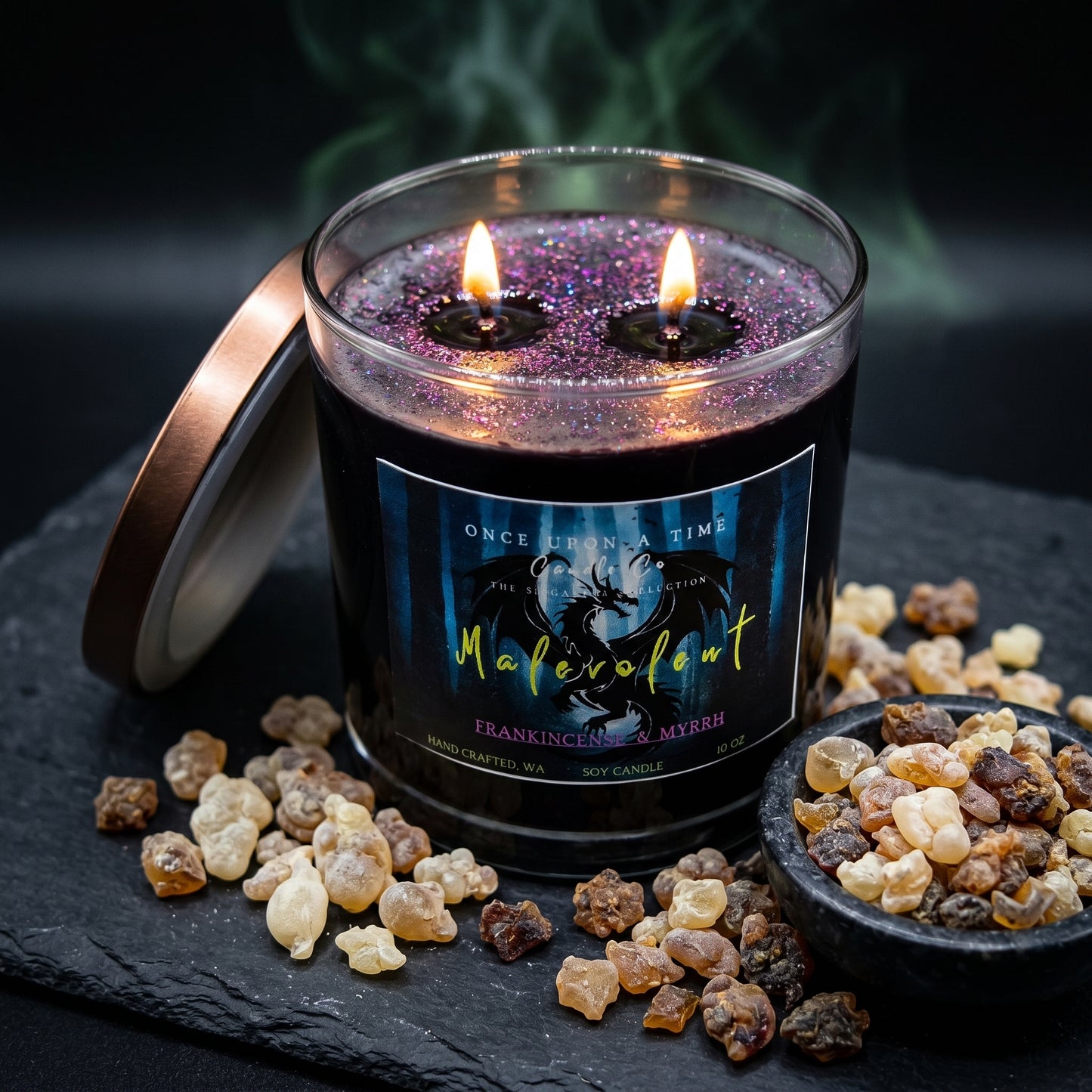 Malevolent-Frankincense & Myrrh Soy Wax Candle