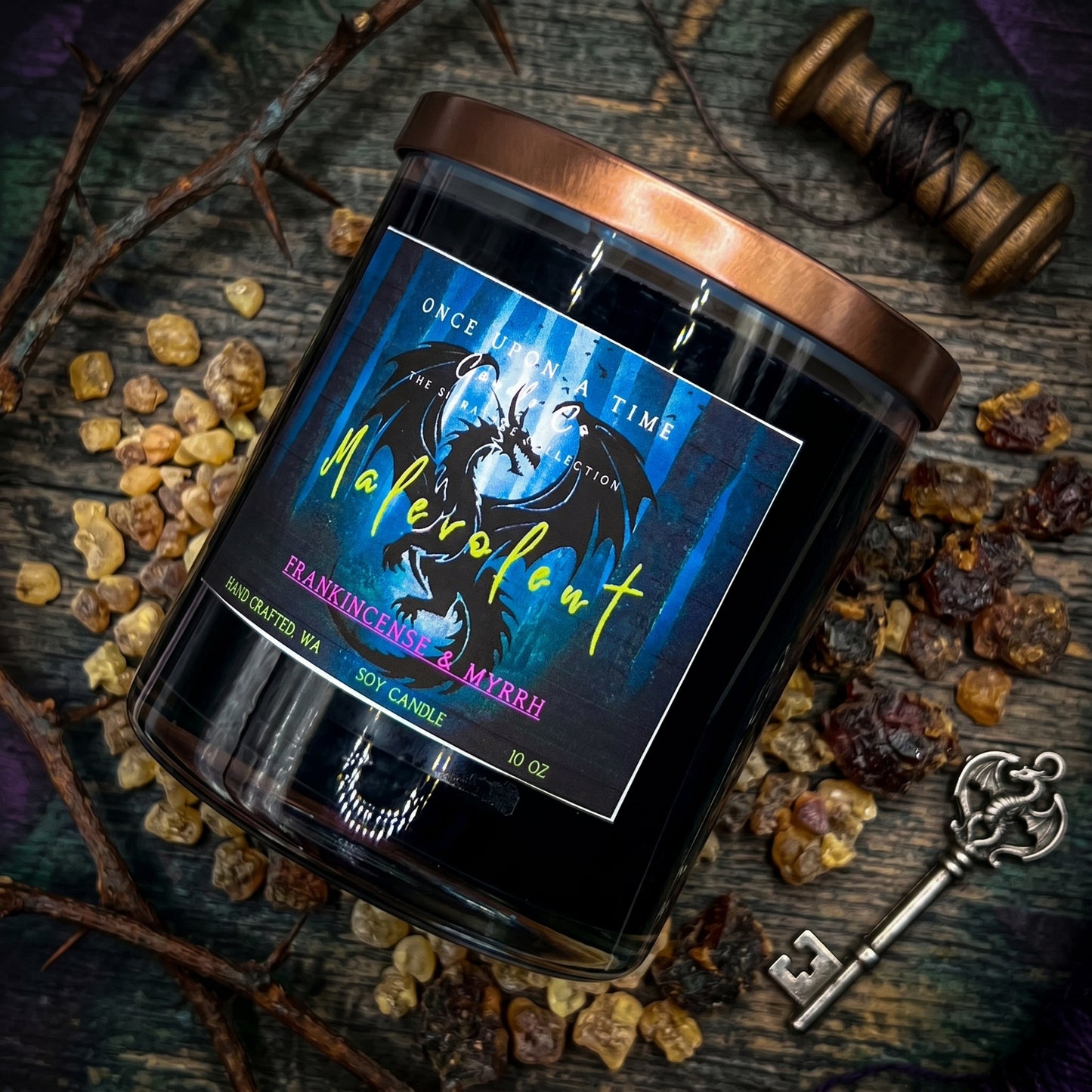 Malevolent-Frankincense & Myrrh Soy Wax Candle