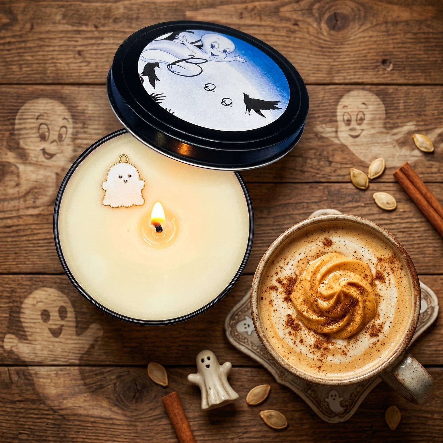 Boo Soy Wax Candle-Pumpkin, Spice and butter
