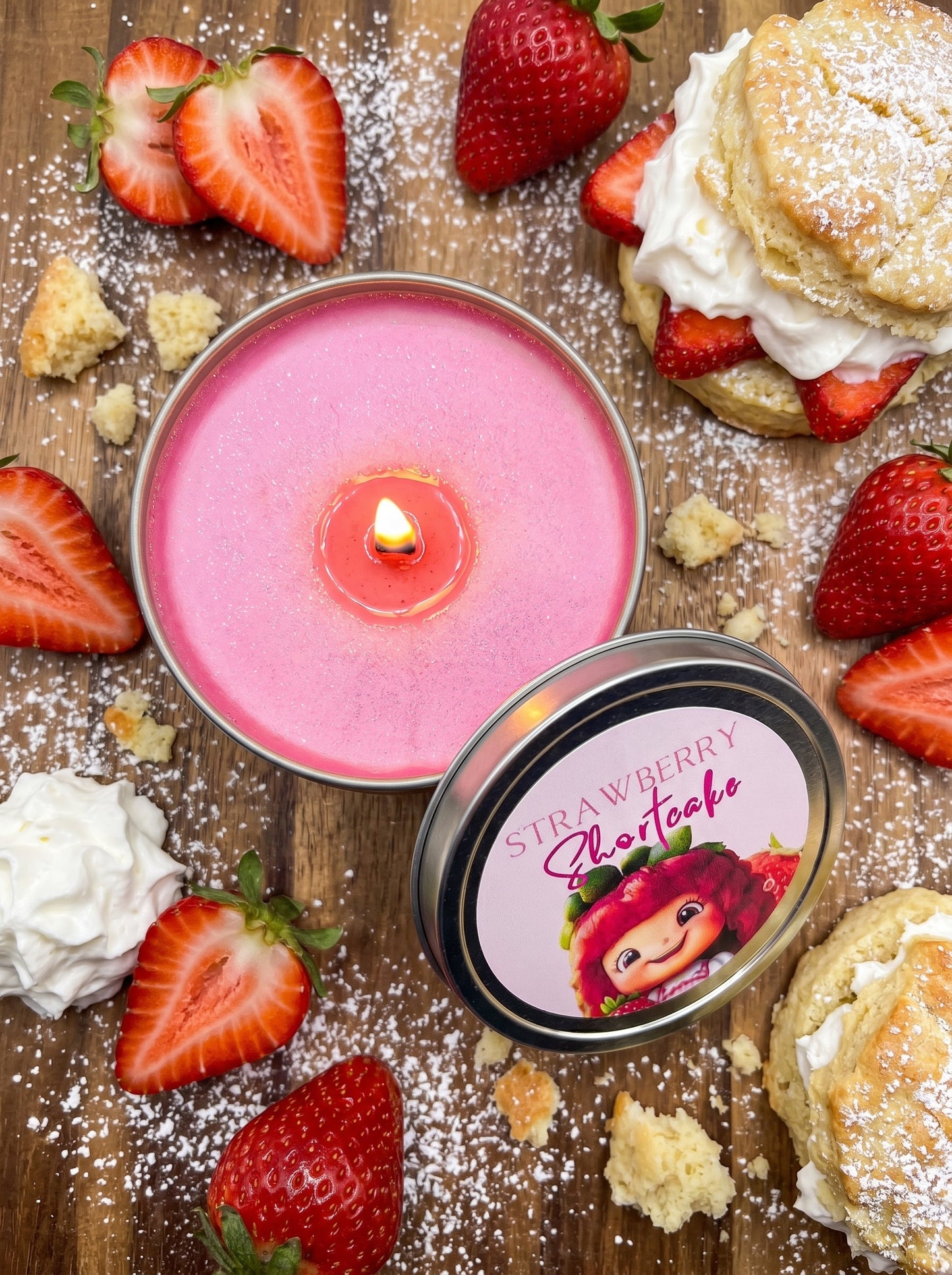 Strawberry Shortcake Soy Wax Candle