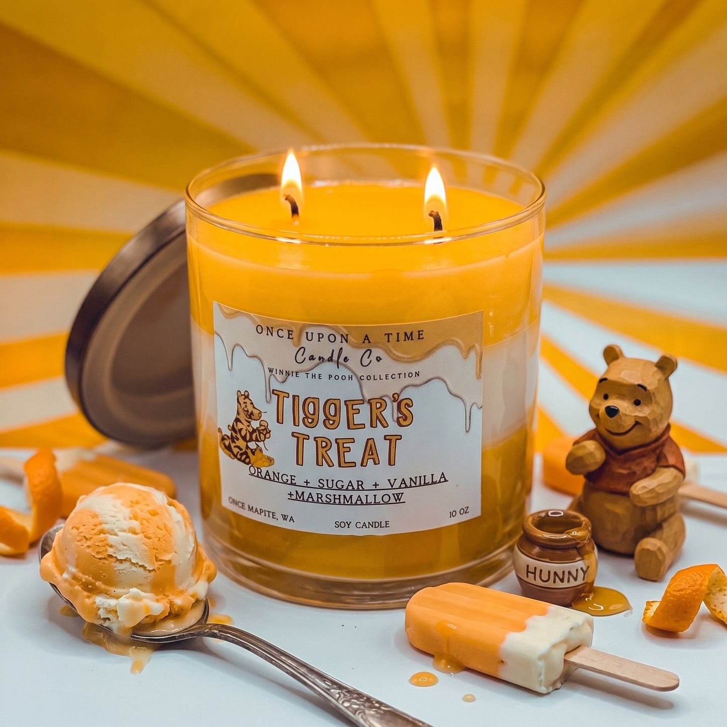 Tigger's Treat - Classic Winnie the Pooh Soy Wax Candle - Orange Creamsicle