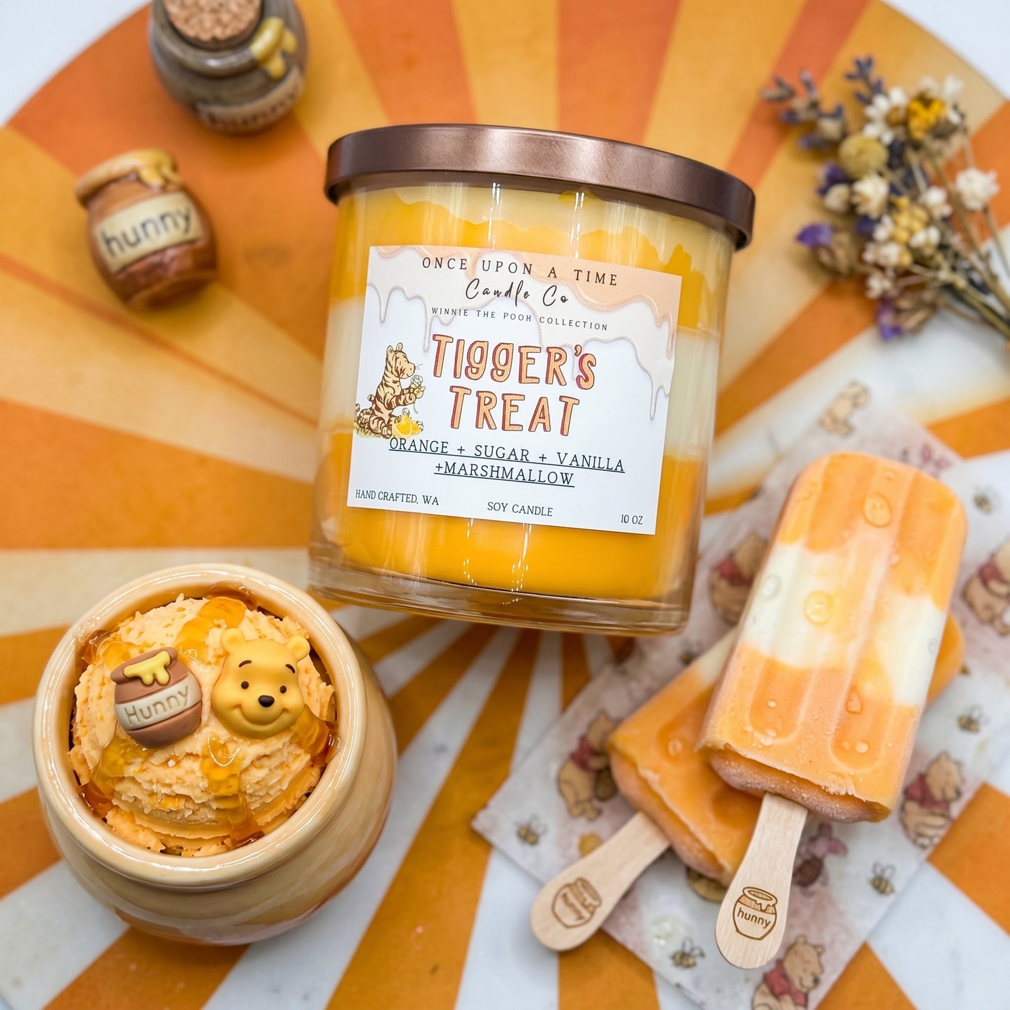 Tigger's Treat - Classic Winnie the Pooh Soy Wax Candle - Orange Creamsicle