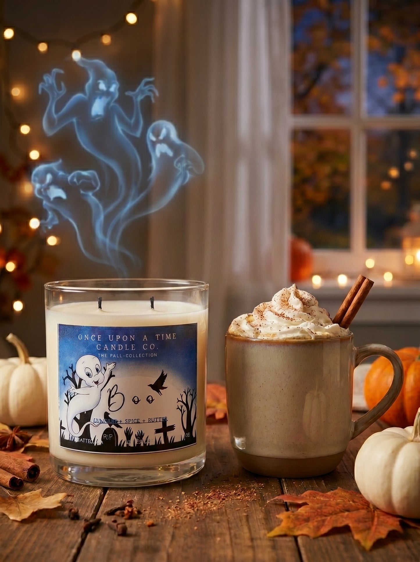 Boo Soy Wax Candle-Pumpkin, Spice and butter