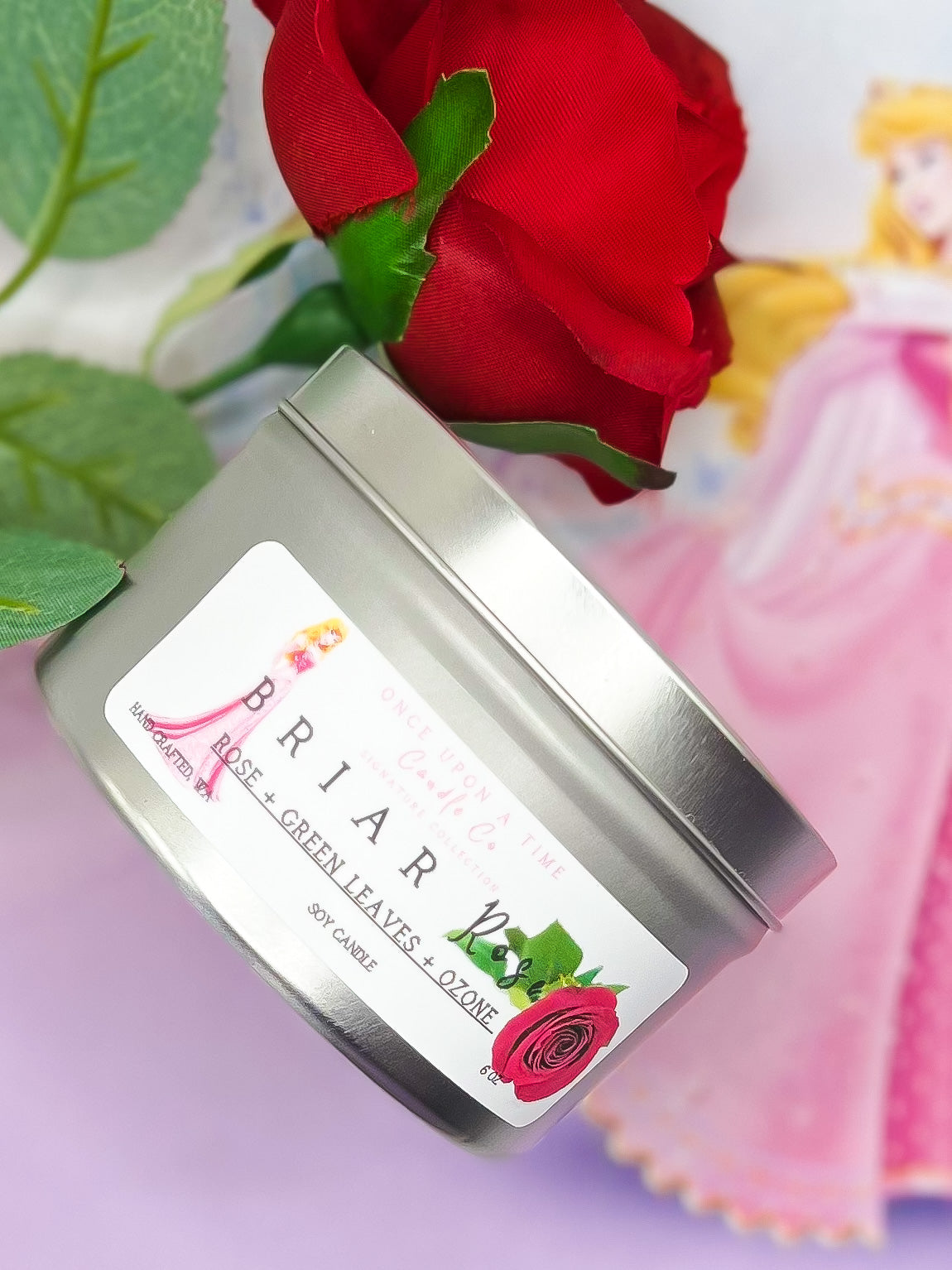 Briar Rose-Sleeping Beauty Soy Wax Candle