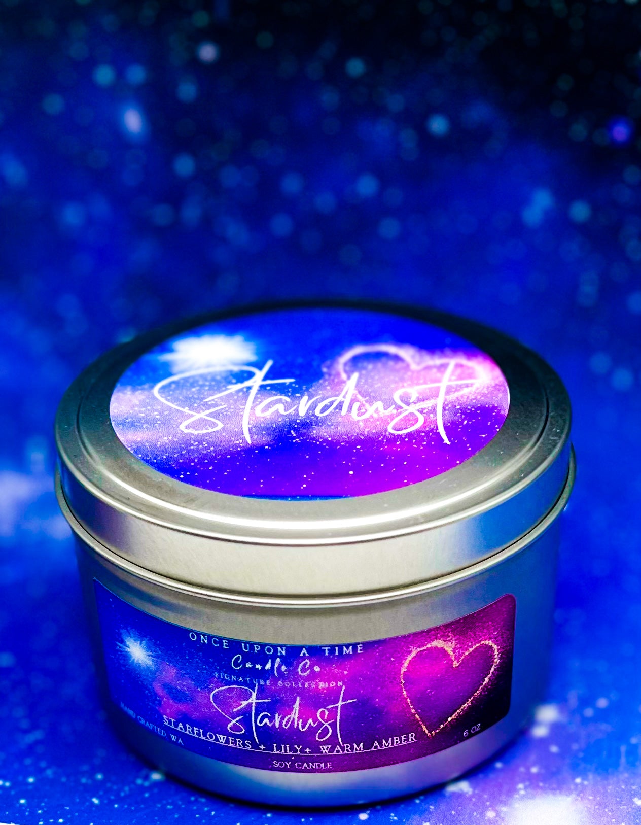 Stardust Soy Wax Candle-Champagne & Starflowers