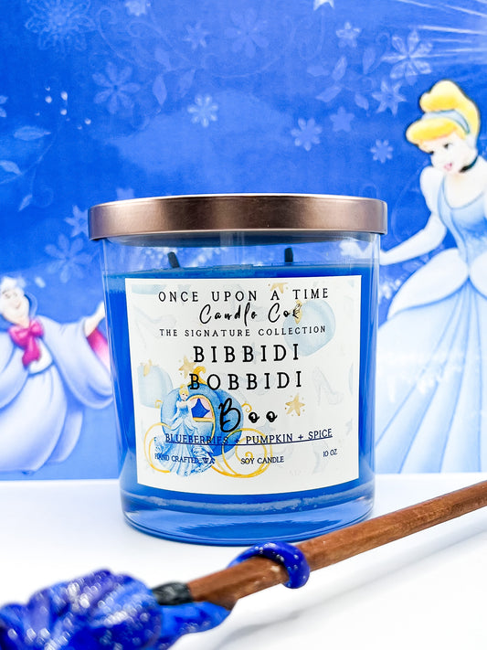 Bibbidi Bobbidi Boo, Cinderella Soy Wax Candle-Blueberry & Pumpkin-