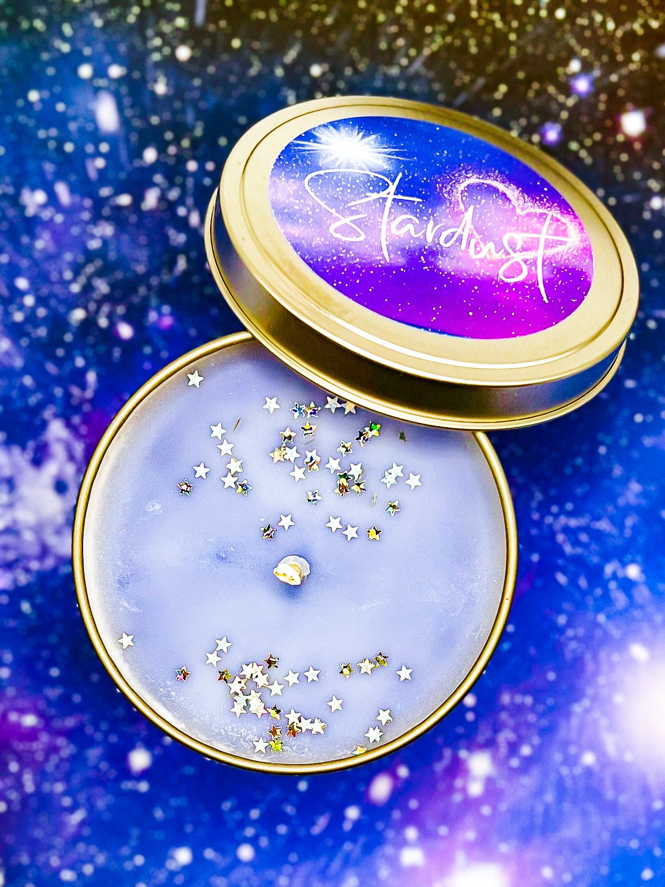 Stardust Soy Wax Candle-Champagne & Starflowers