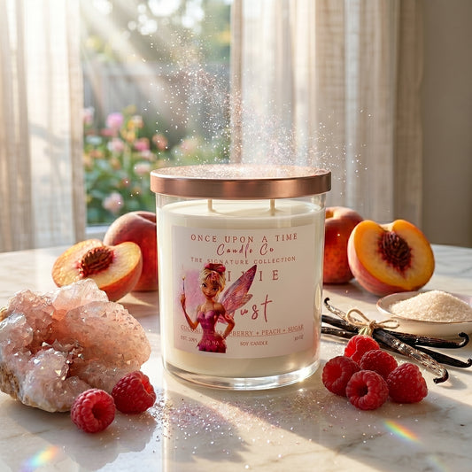 Pixie Dust Soy Wax Candle-Peach & Coconut