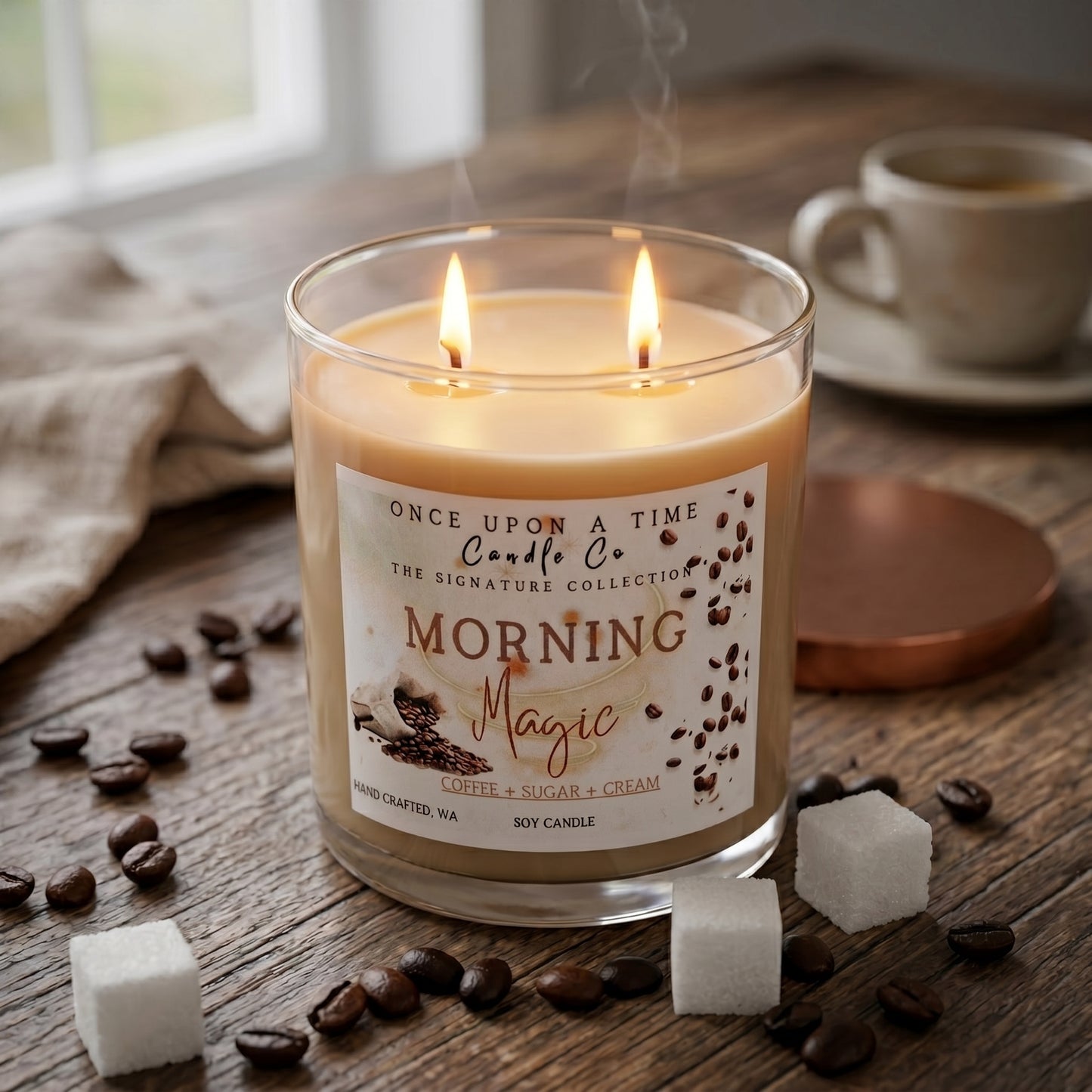 Morning Magic Soy Wax Candle-Fresh Coffee