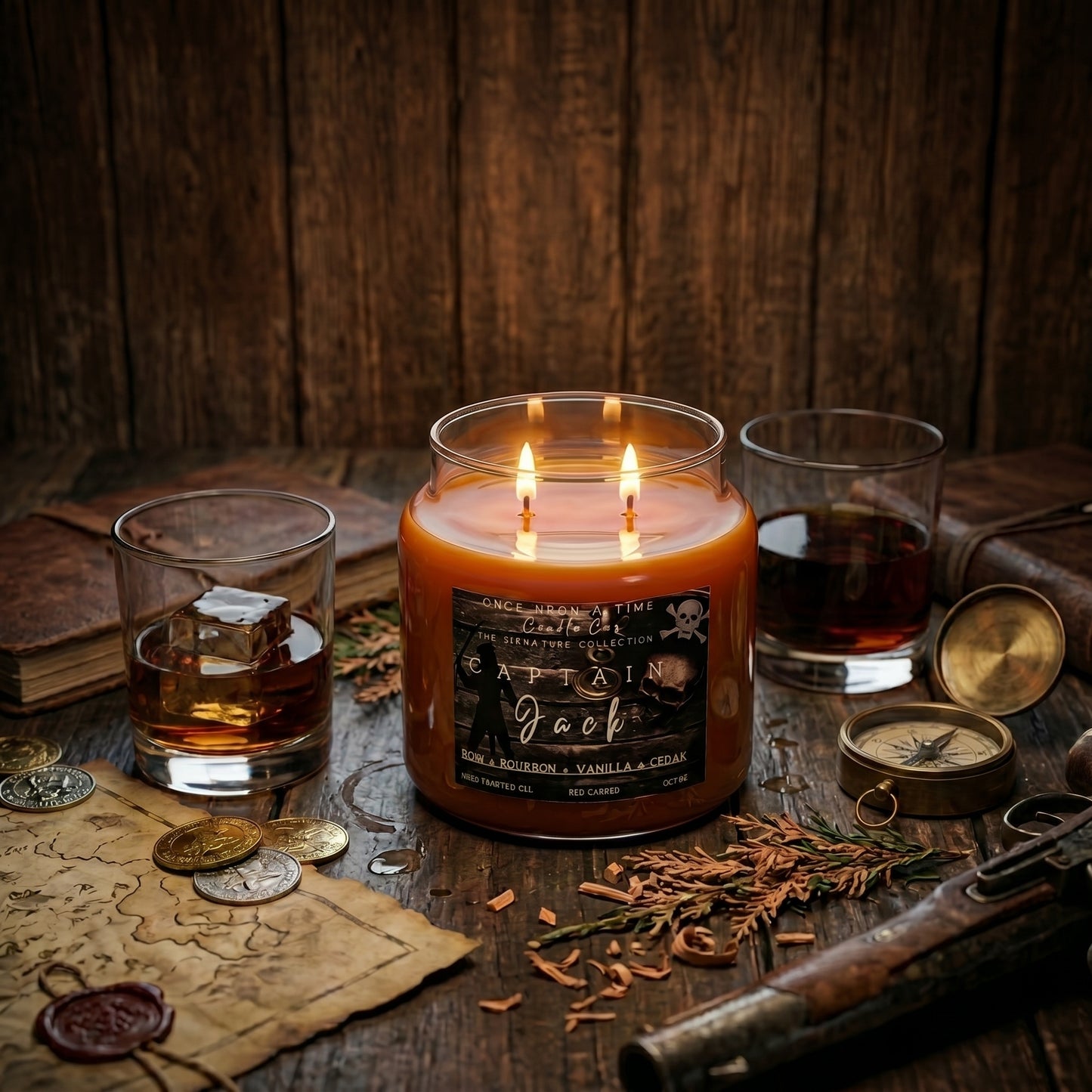 Captain Jack, Pirate, Soy Wax Candle