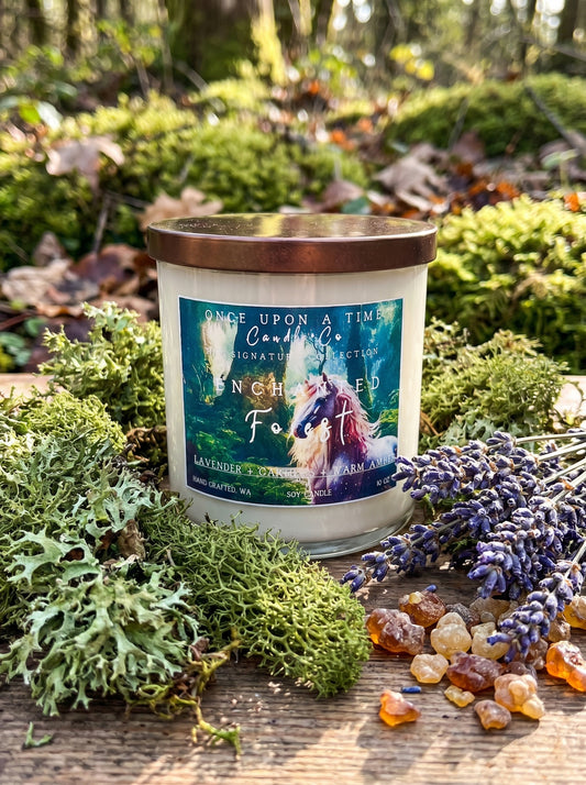 Enchanted Forest Soy Wax candle-Lavender & Oakmoss
