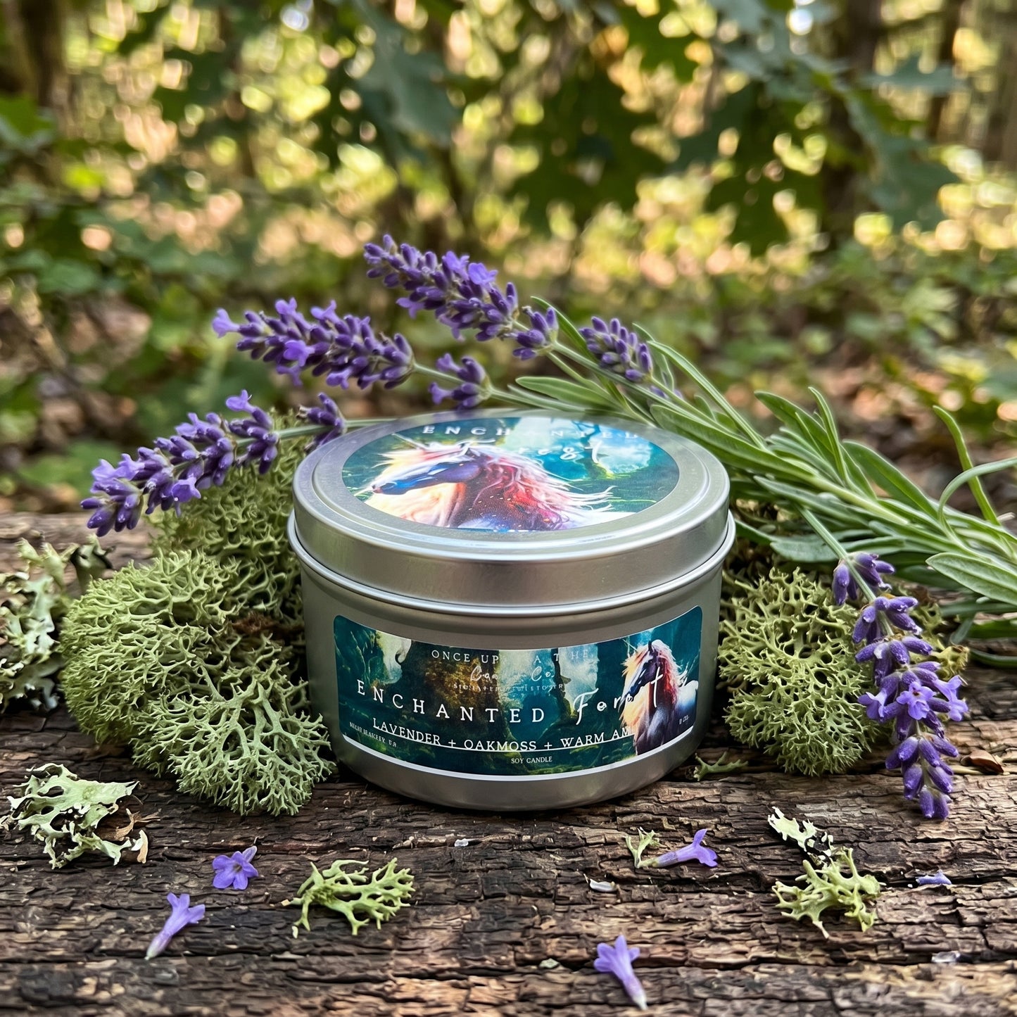 Enchanted Forest Soy Wax candle-Lavender & Oakmoss