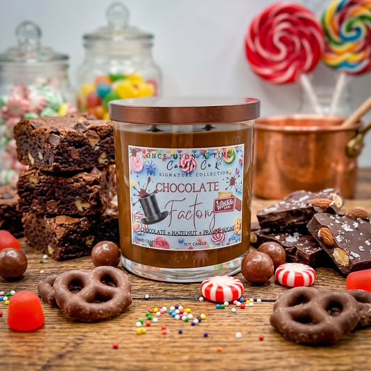 Chocolate Factory Soy Wax Candle-Chocolate Fudge Brownie