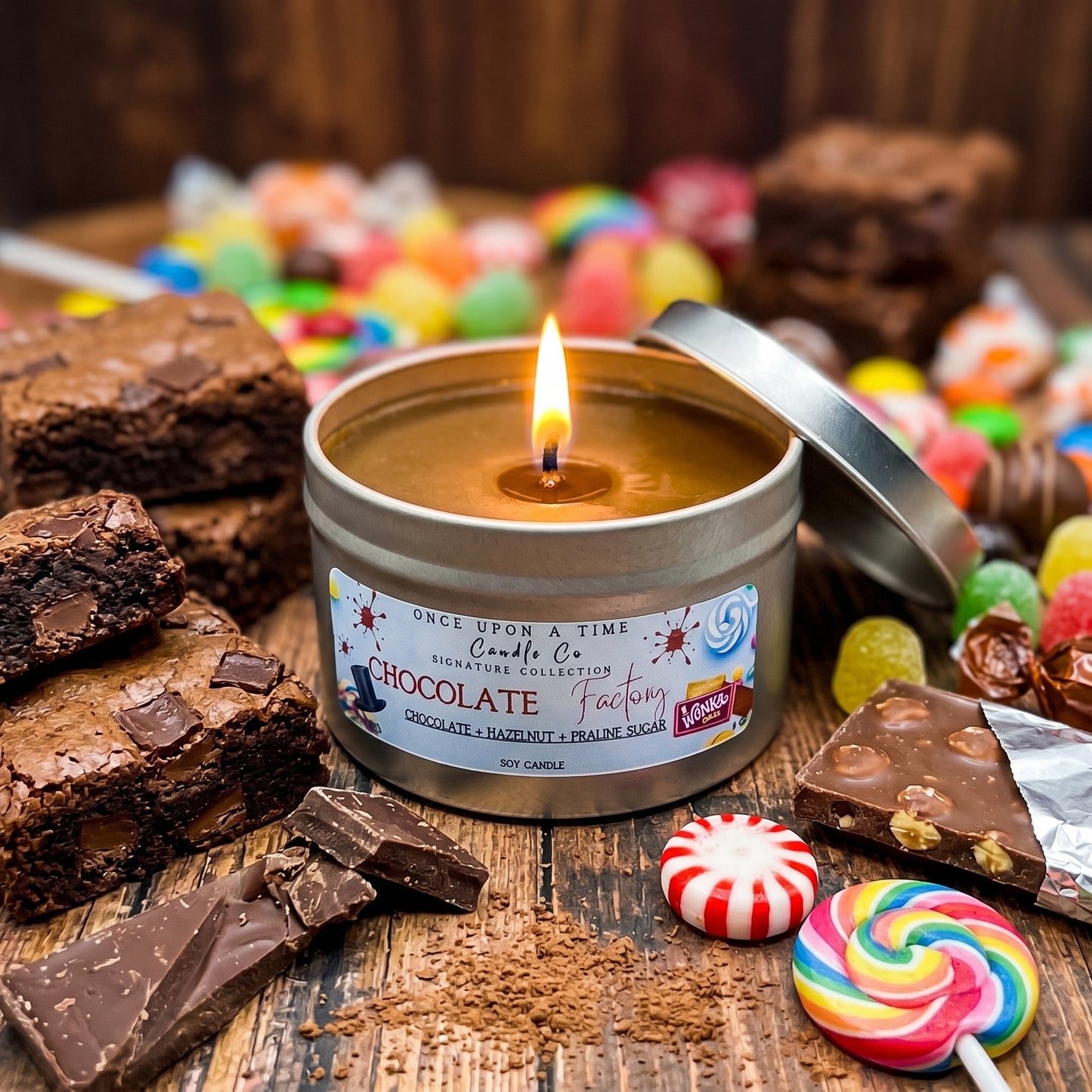 Chocolate Factory Soy Wax Candle-Chocolate Fudge Brownie