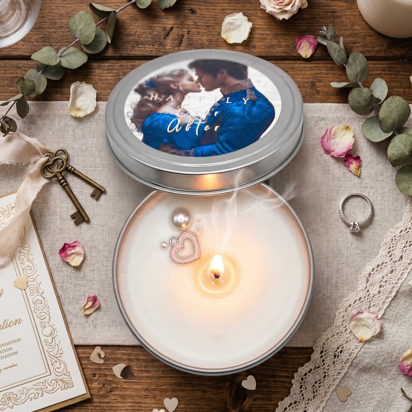 Happily Every After, Wedding & Anniversary Soy Wax Candle-Grapefruit & Vanilla