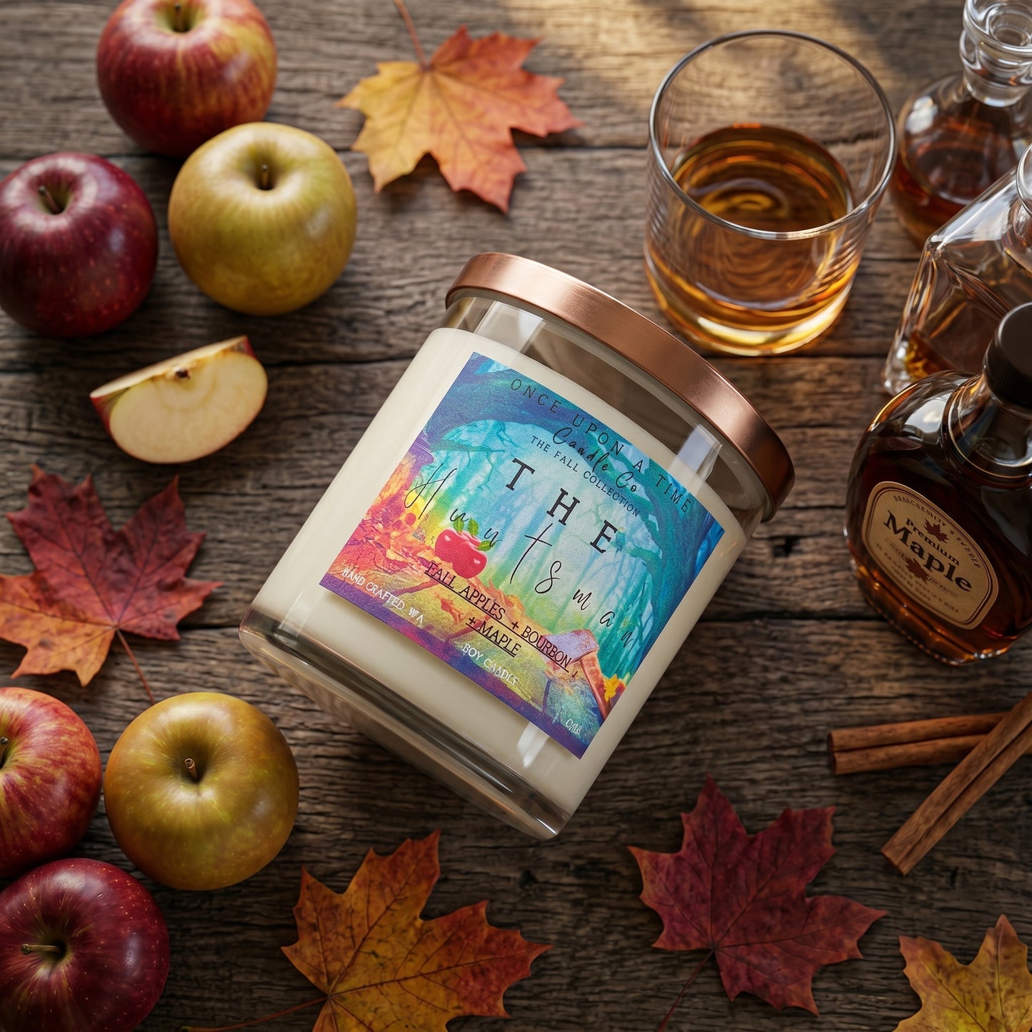 The Huntsman Soy Wax Candle-Apples, bourbon and maple