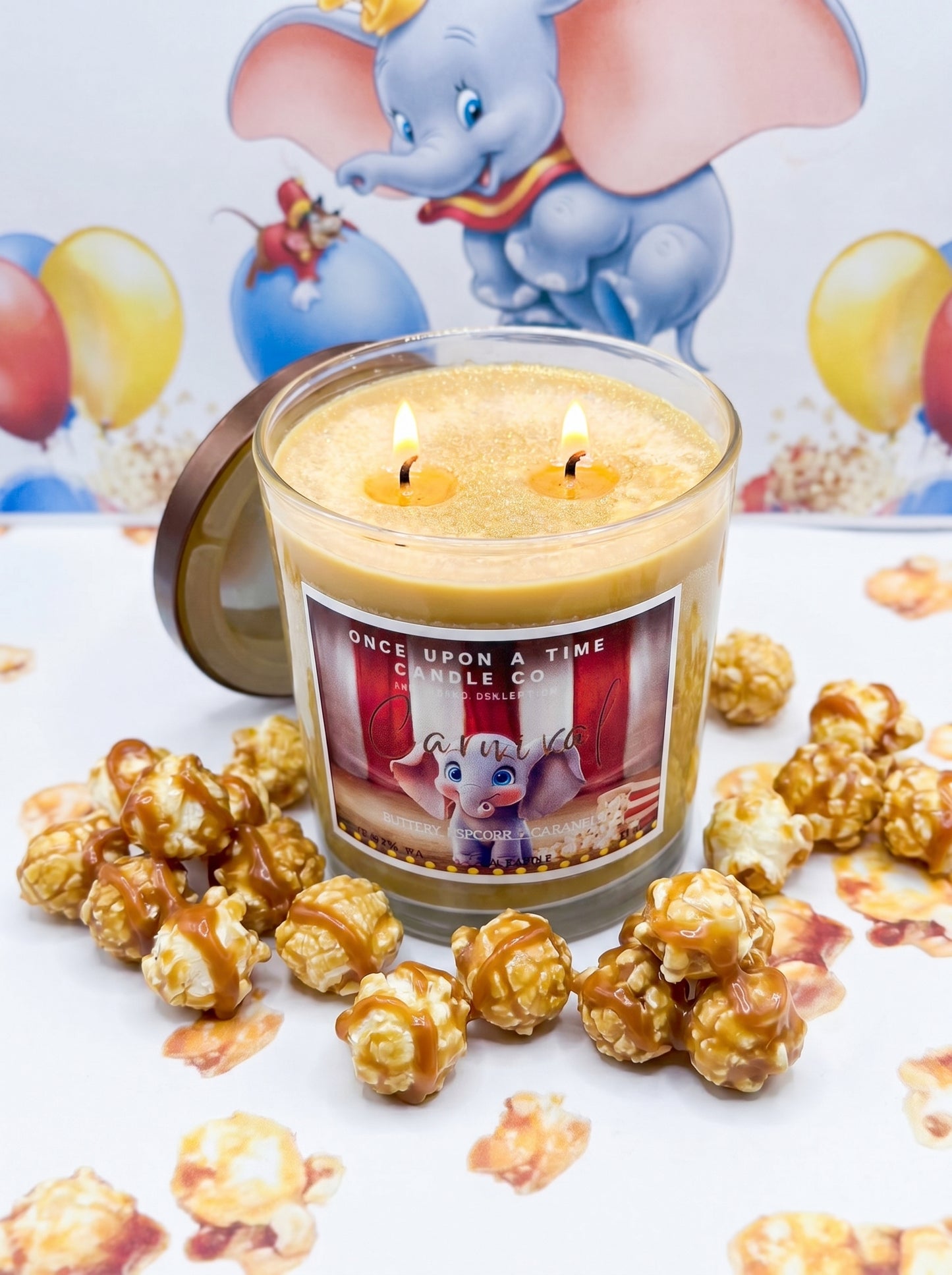 Carnival-Caramel Popcorn Soy Wax Candle