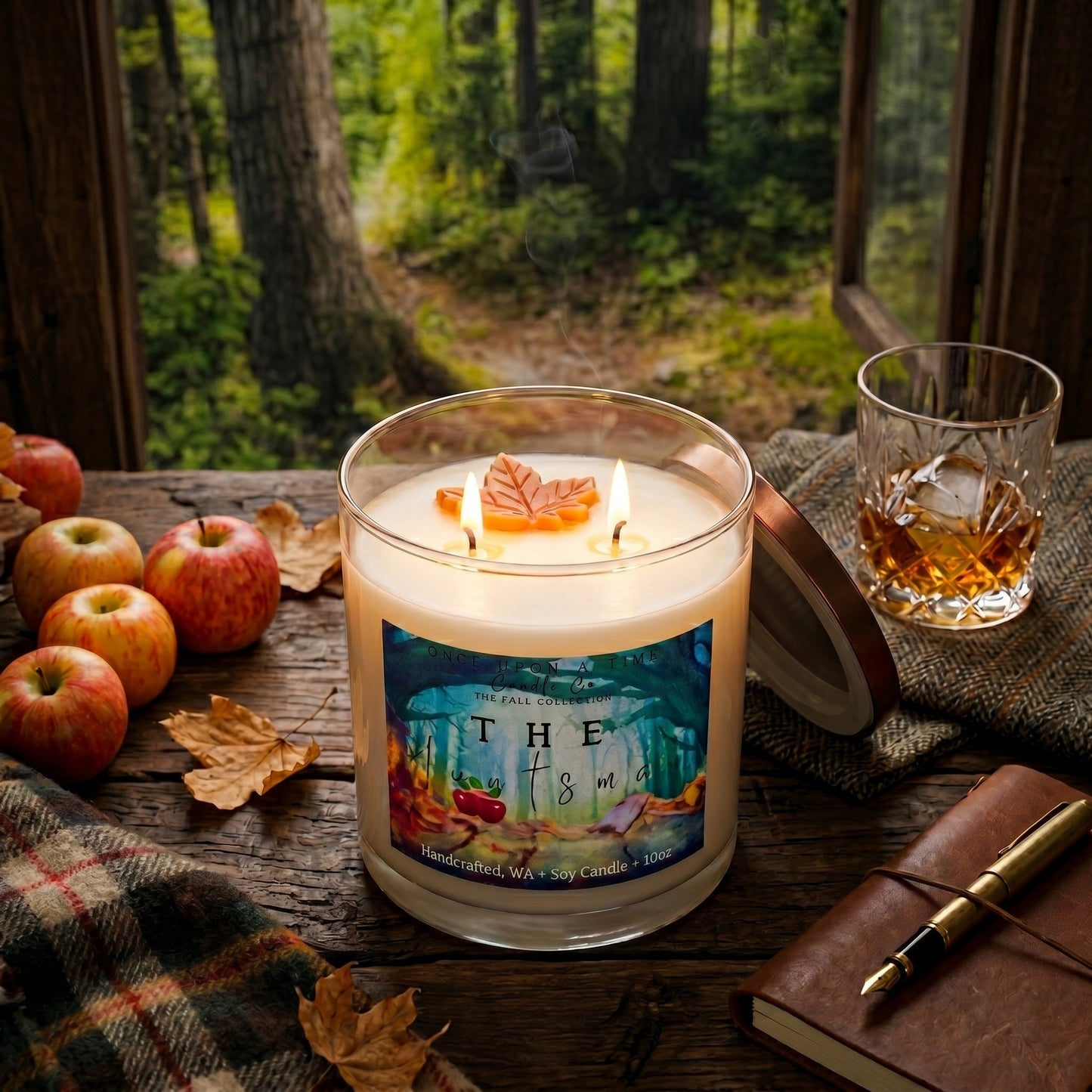 The Huntsman Soy Wax Candle-Apples, bourbon and maple