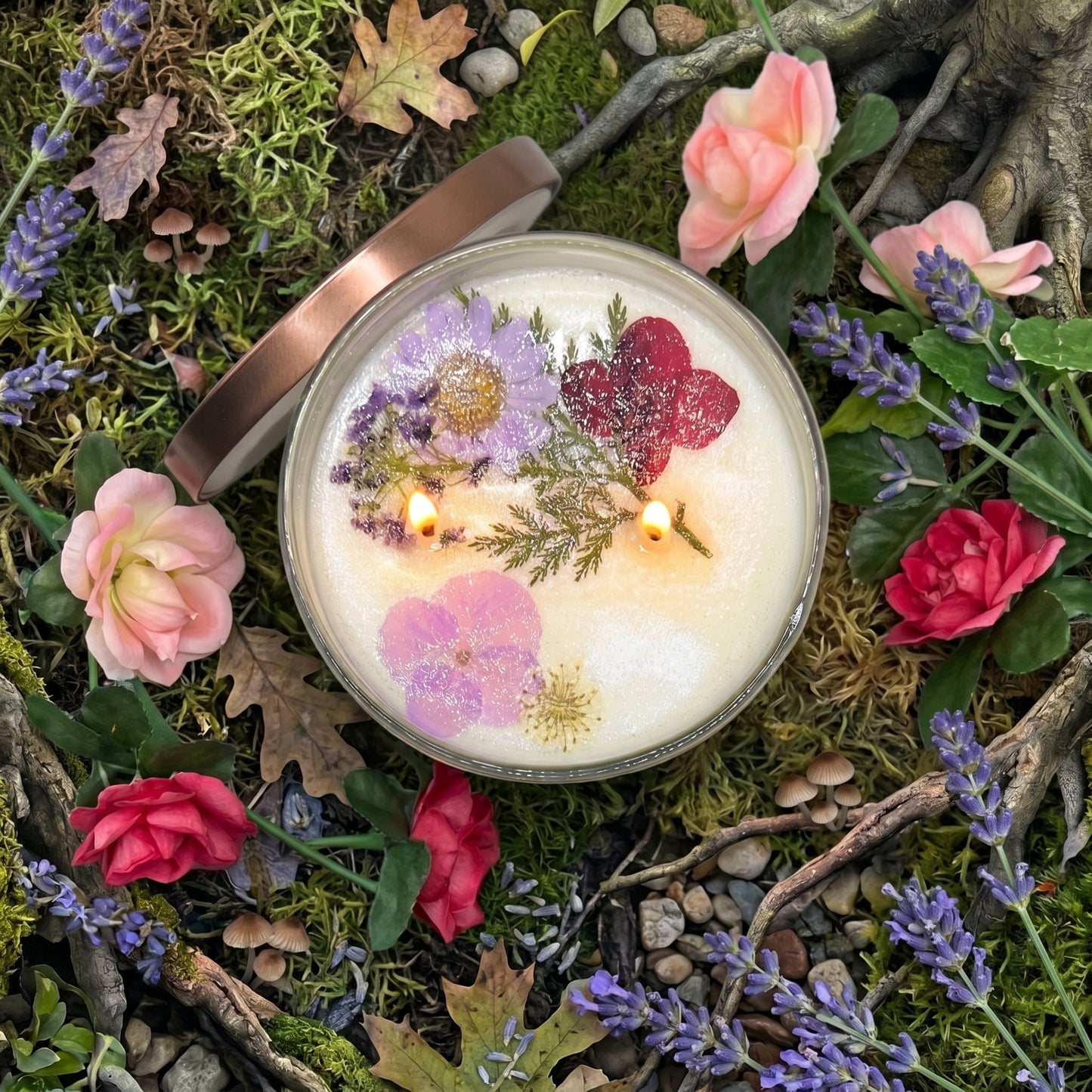 Enchanted Forest Soy Wax candle-Lavender & Oakmoss
