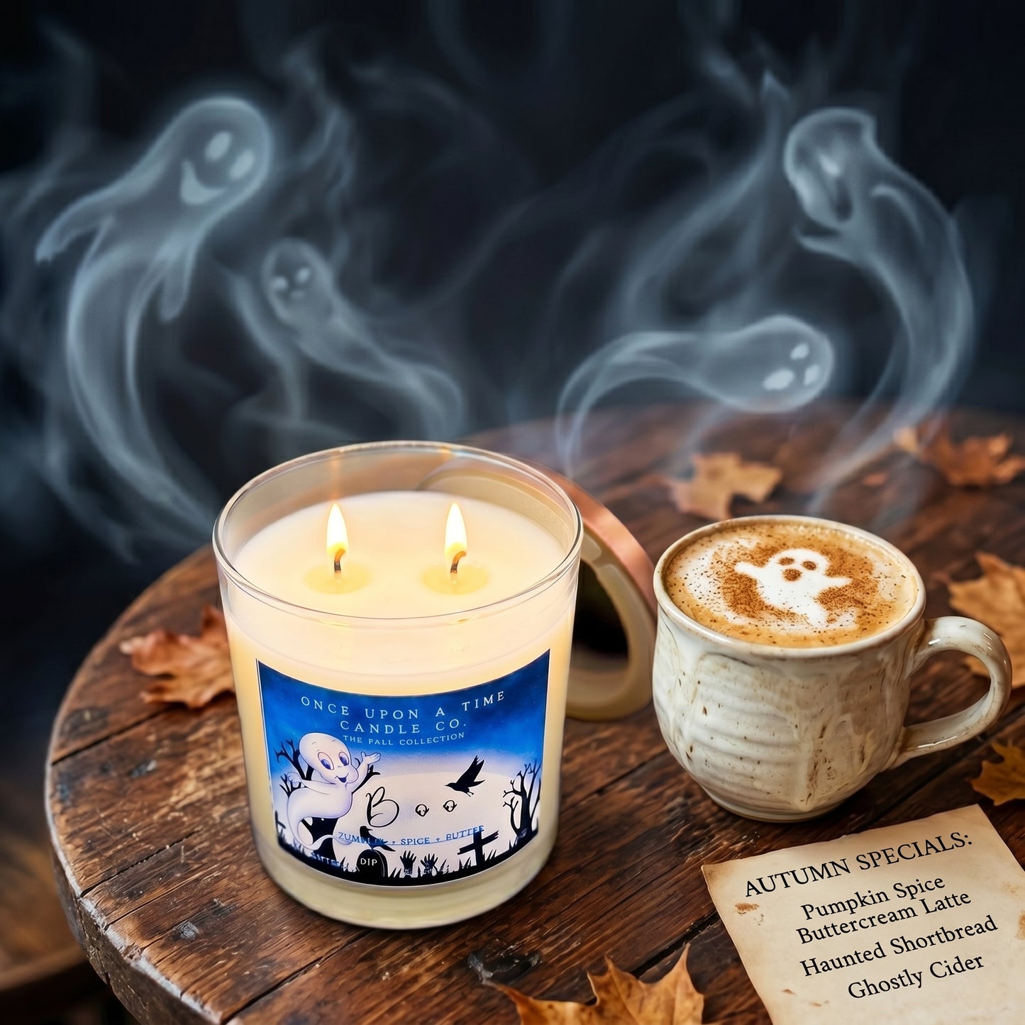 Boo Soy Wax Candle-Pumpkin, Spice and butter