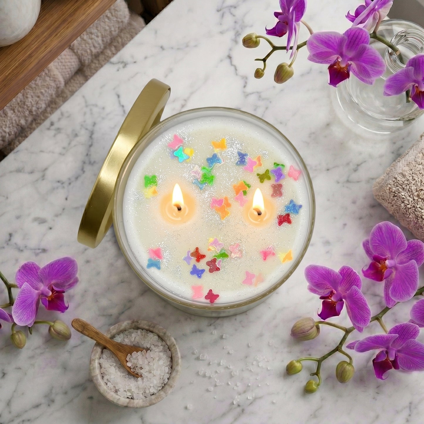 Enchanted Soy Wax Candle-Sea Salt & Orchid
