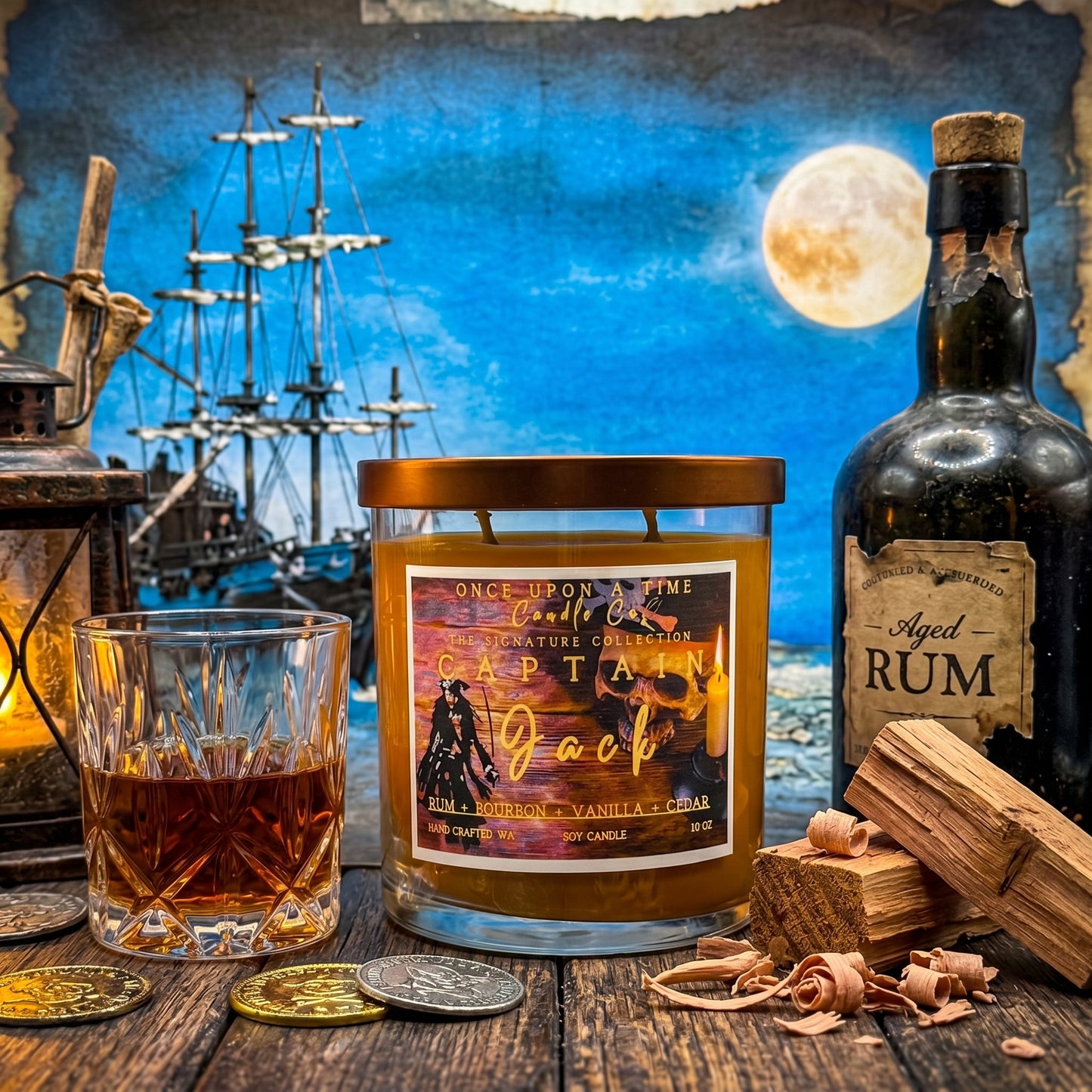 Captain Jack, Pirate, Soy Wax Candle