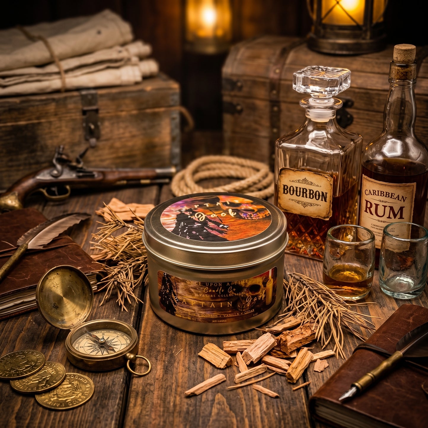Captain Jack, Pirate, Soy Wax Candle