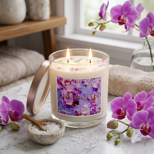 Enchanted Soy Wax Candle-Sea Salt & Orchid