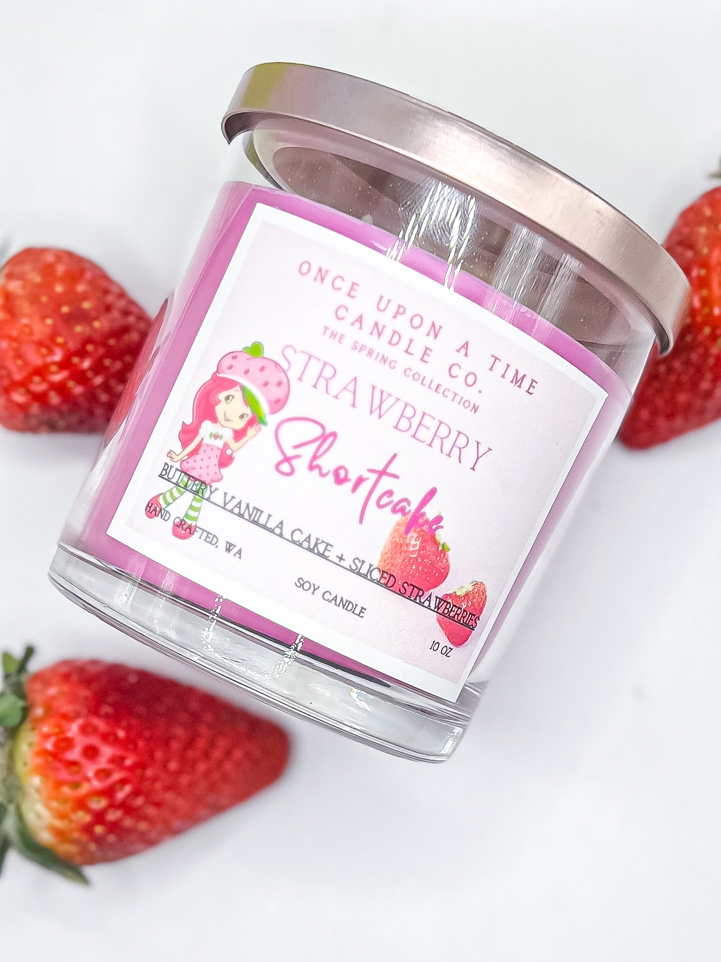 Strawberry Shortcake Soy Wax Candle