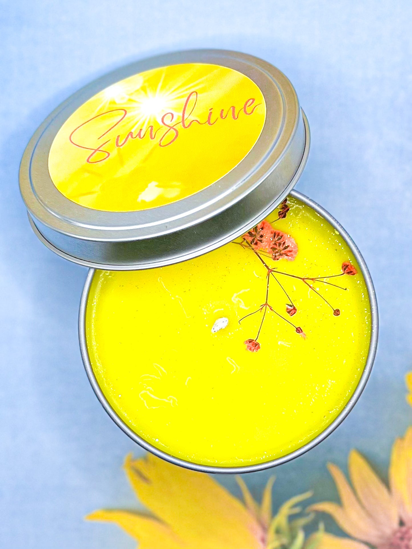 Sunshine Soy Wax Candle--Lemon & Mint