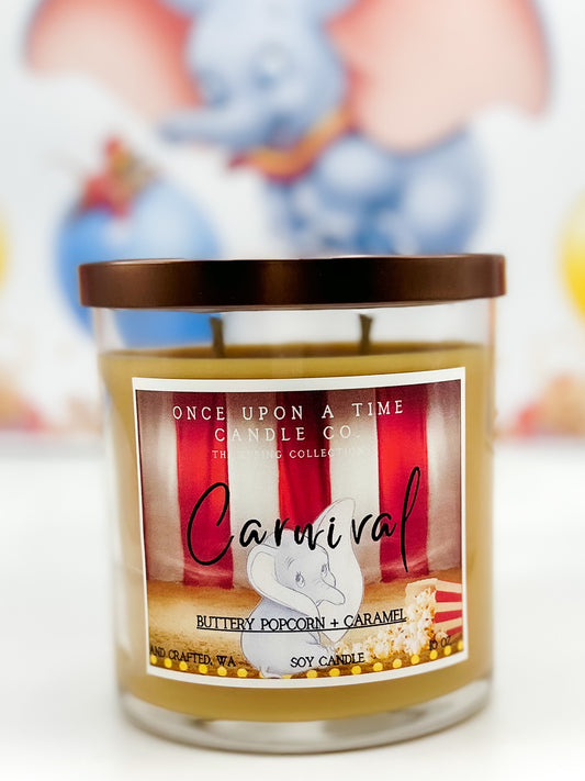 Carnival-Caramel Popcorn Soy Wax Candle