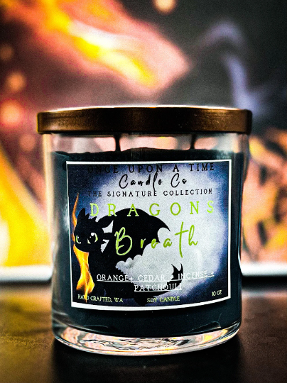 Dragon's Breath Soy Wax Candle-Incense & Patchouli